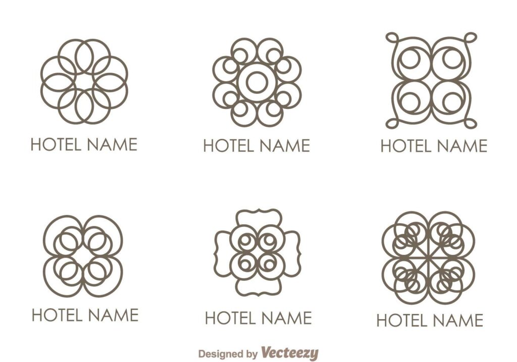 Floral Ornament Hotel Logo Vectors Stock Free and Free SVG