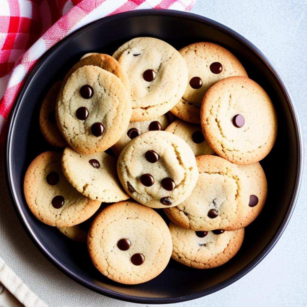 Cookies in a bowl by @ai_generated