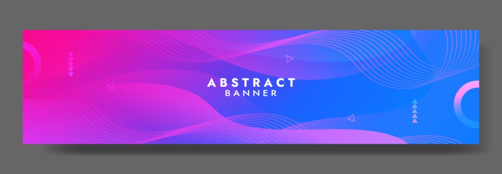 Abstract Colorful Fluid Wave Banner Template Free Vector