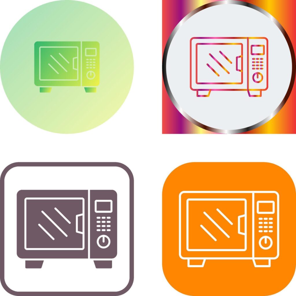 Microwave Icon Design Stock Free