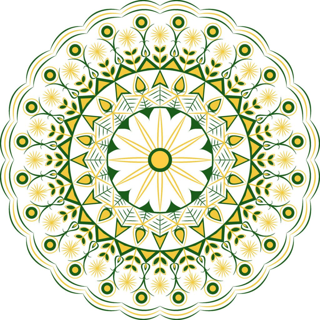 Luxury vintage oriental circular mandala design for decoration, tattoo, textile print, wallpapers, backgrounds. Free Vector