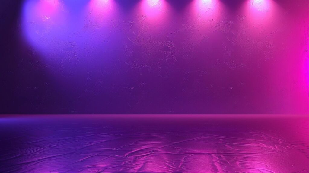 backdrop purple background room studio with pink Stock Free