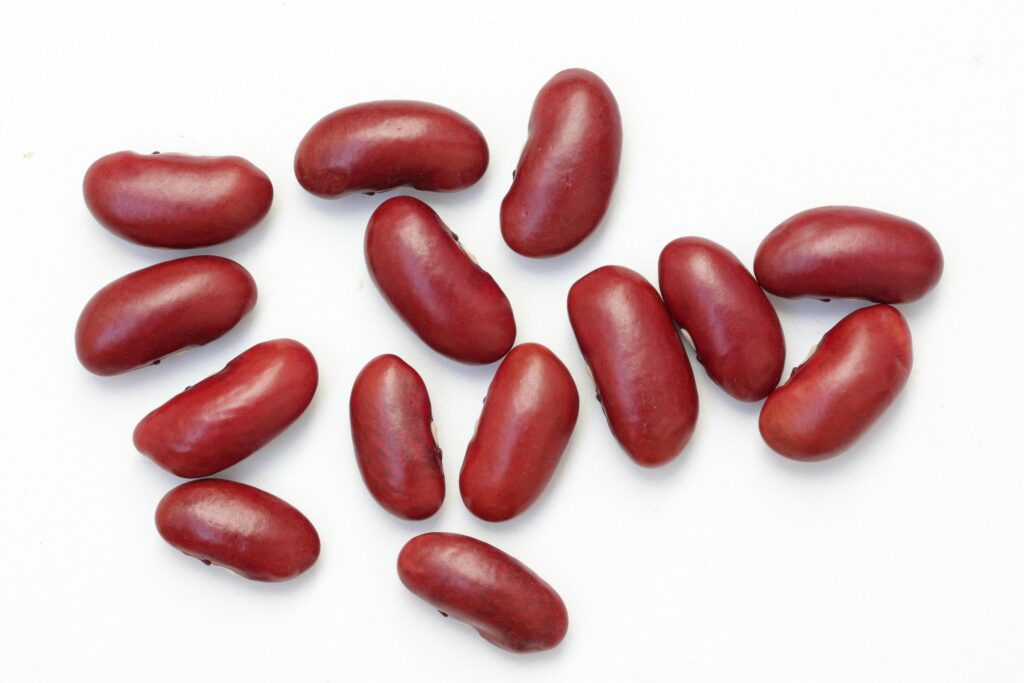 Red beans isolated on white background Stock Free