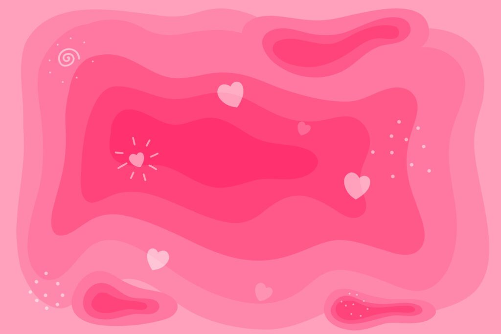 Abstract Background Pink and Love Theme For Banner and Social Media Post Free Vector