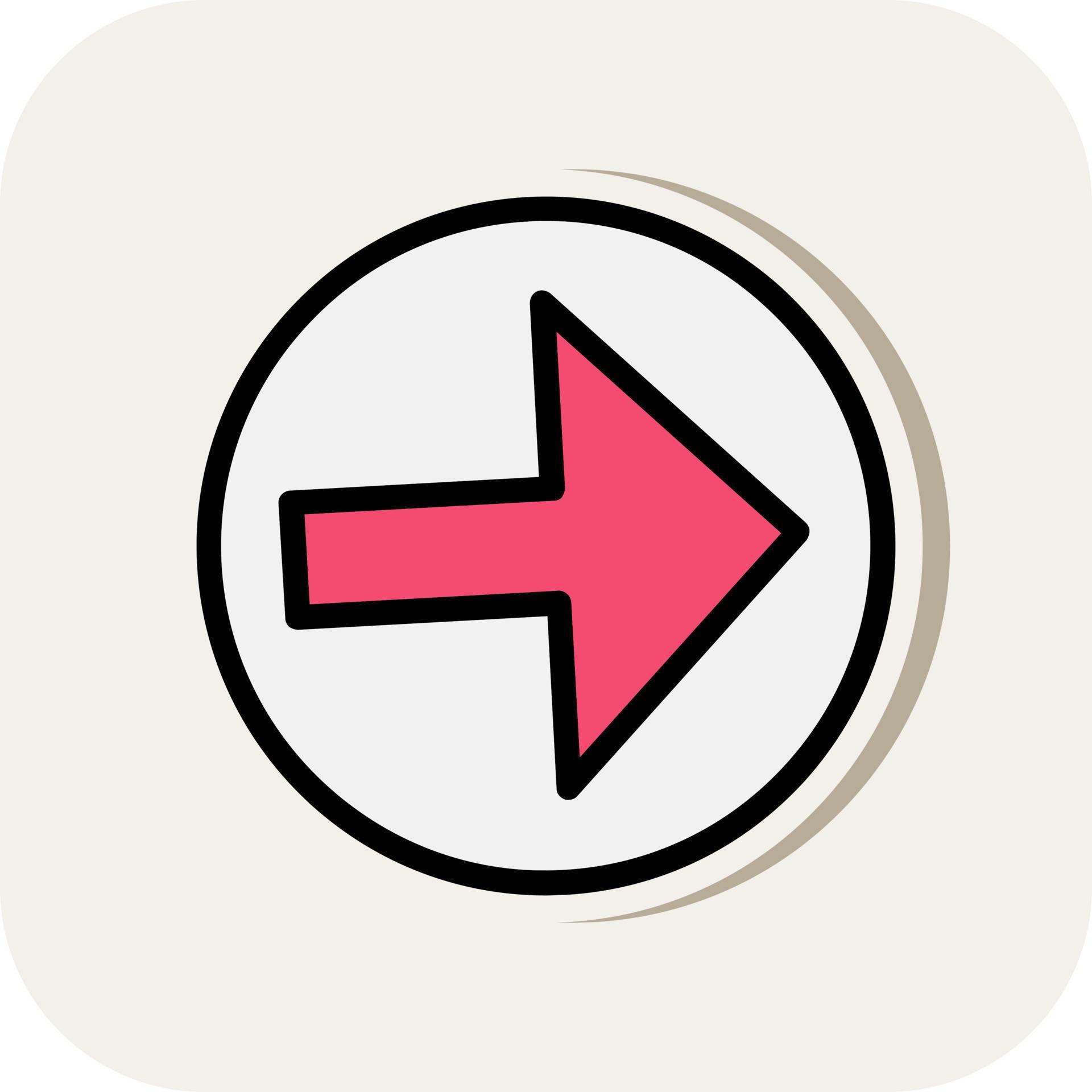 Arrow Alt Circle Right Vector Icon Design Stock Free