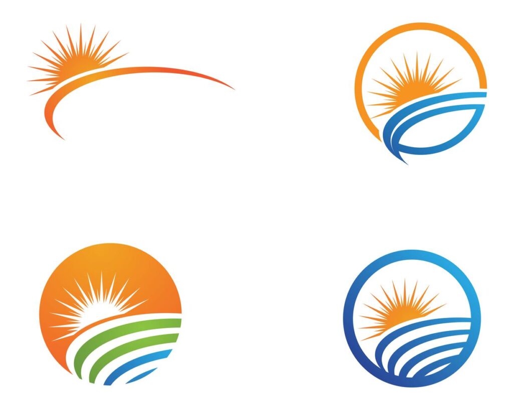 Sun generic logo and symbols Stock Free