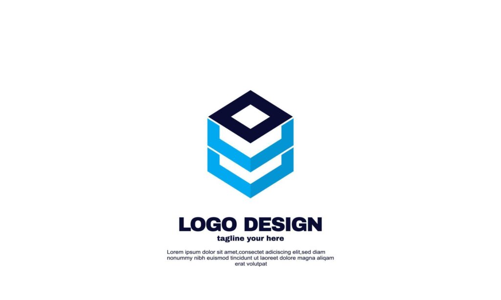 awesome creative corporate company business simple idea hexagon design logo element brand identity design template Stock Free