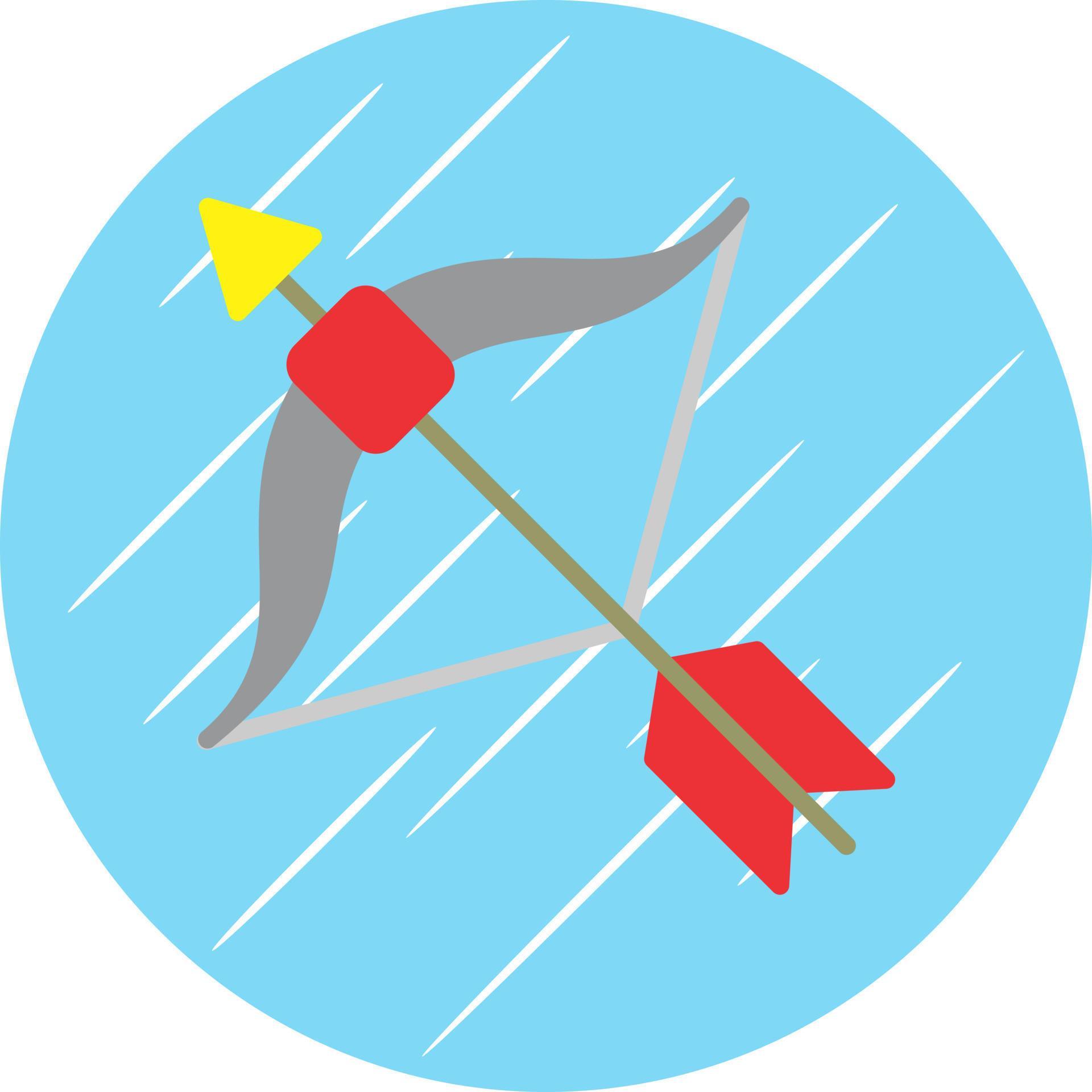 Bow Arrow Vector Icon Design Stock Free