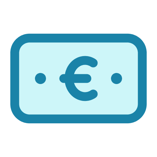 Euro, money, currency icon