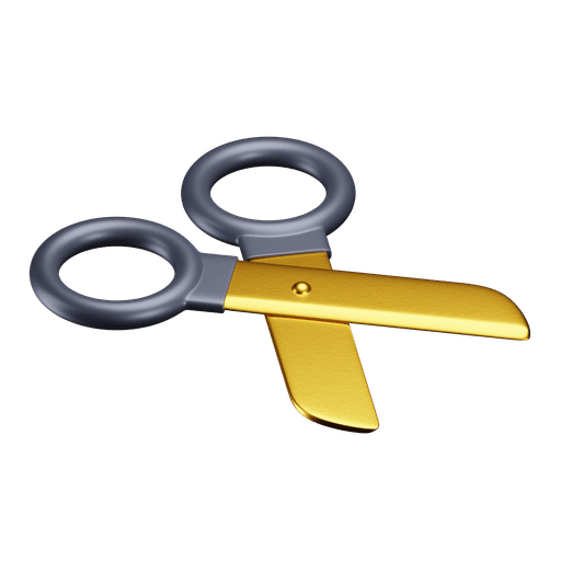 Scissor, iso, premium 3D illustration