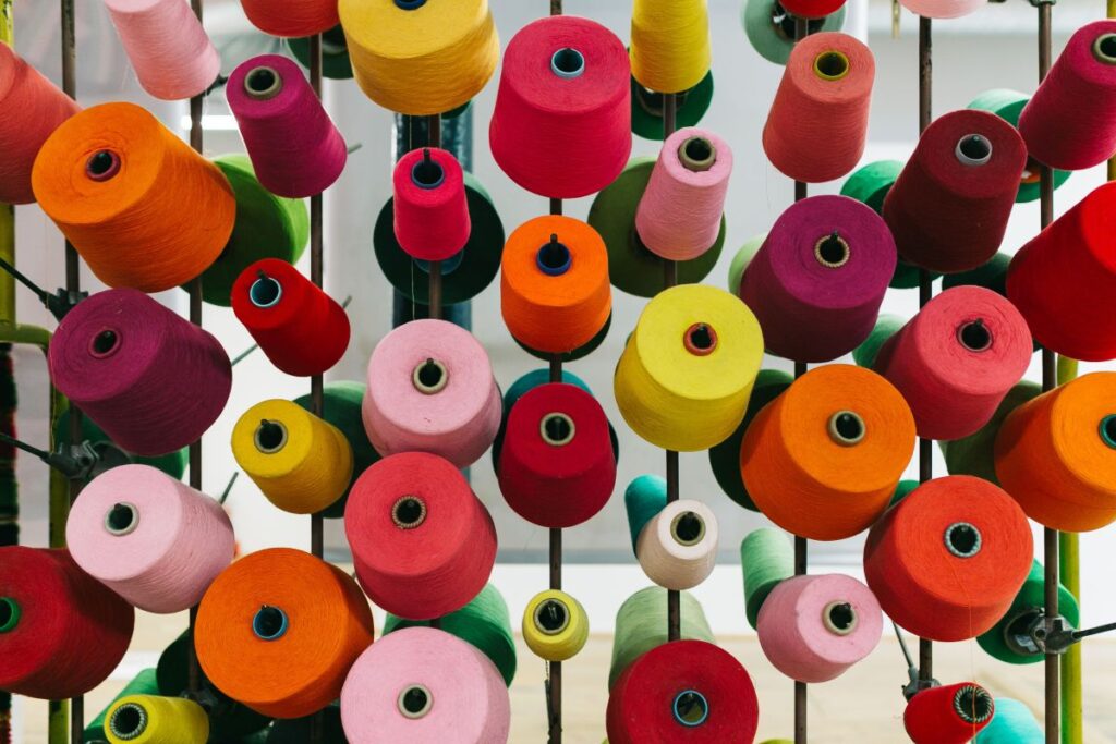 Big colorful Spool of Thread Sewing Stock Free