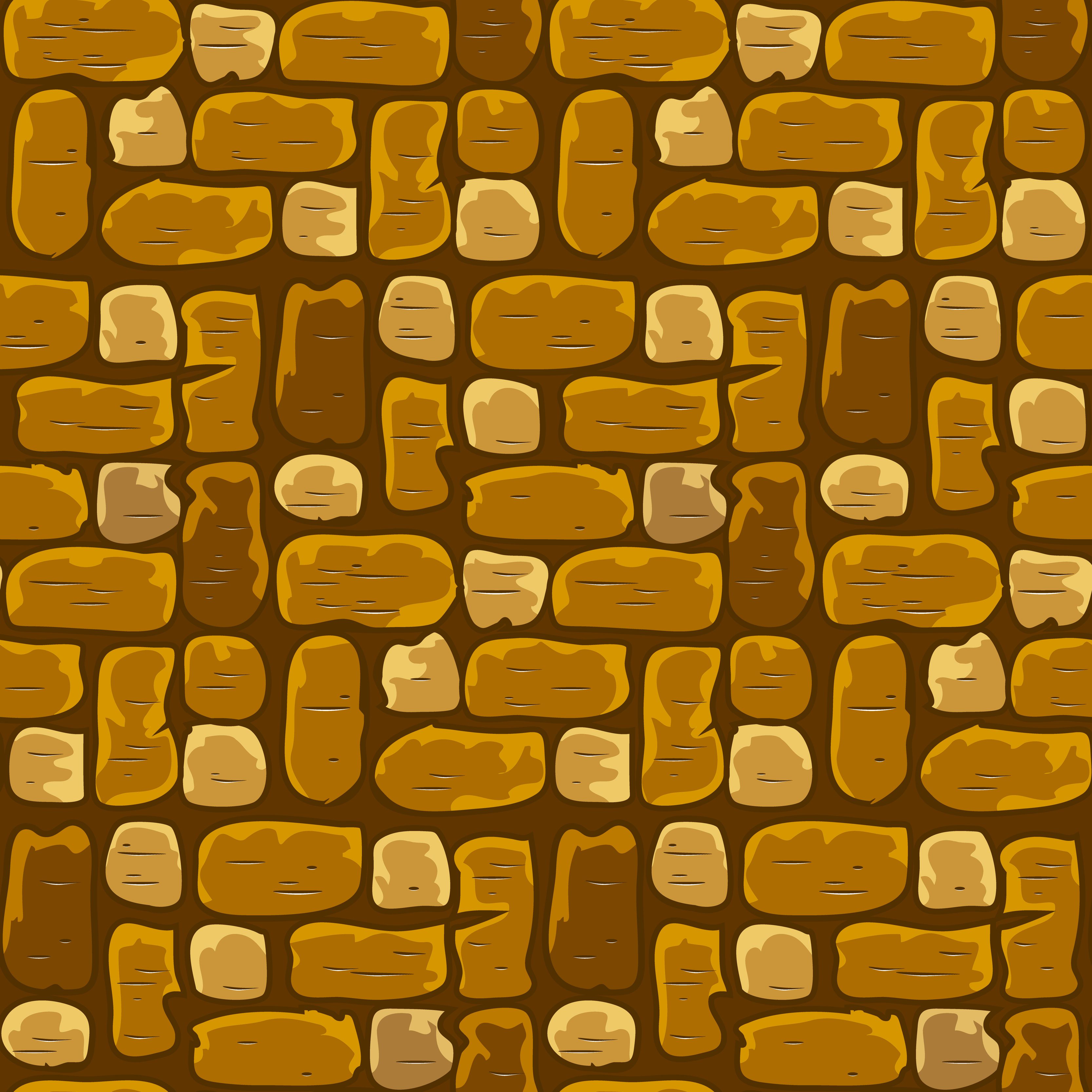 Seamless pattern of multi-colored brick wall. Vector illustration. Free Vector