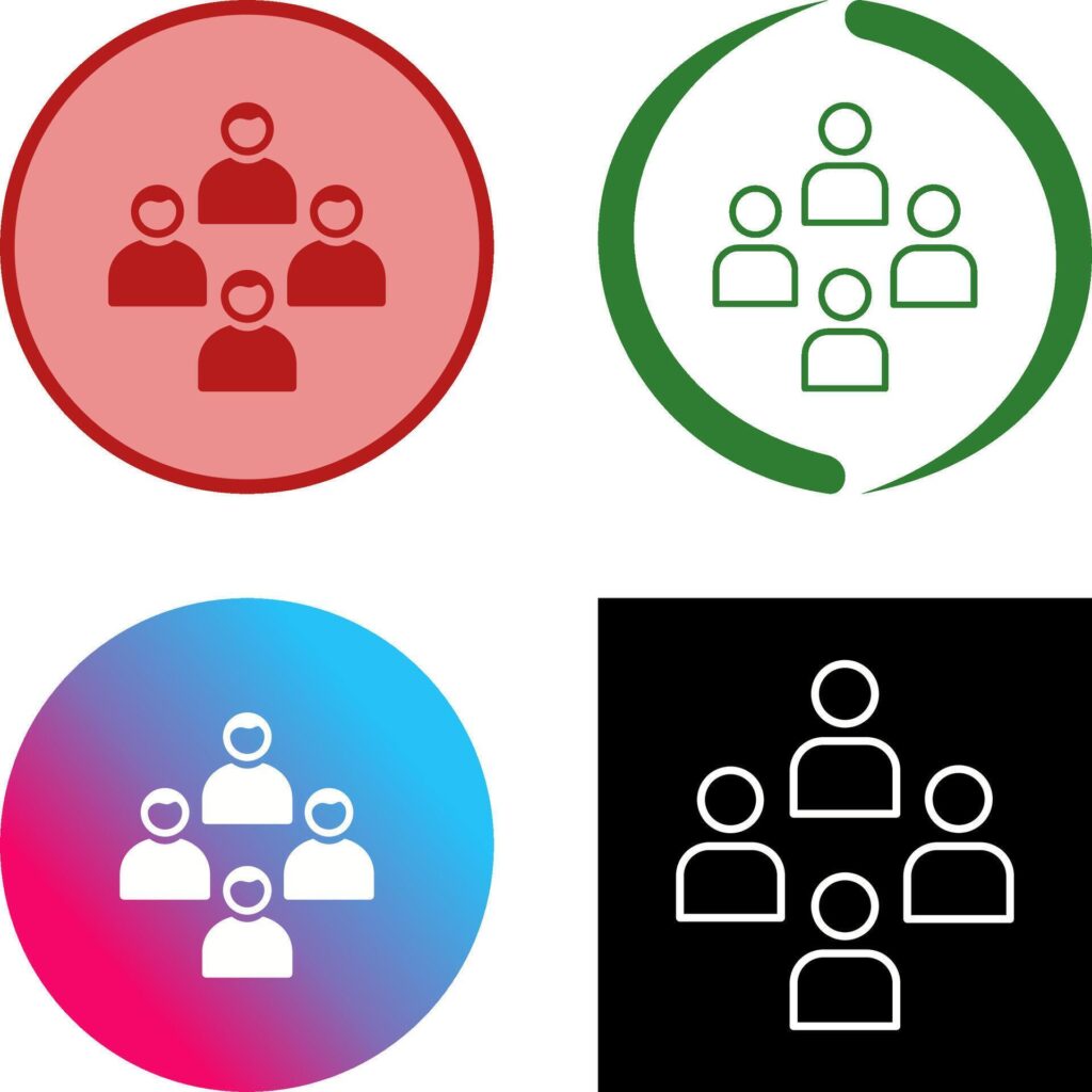 Network Group Icon Design Stock Free