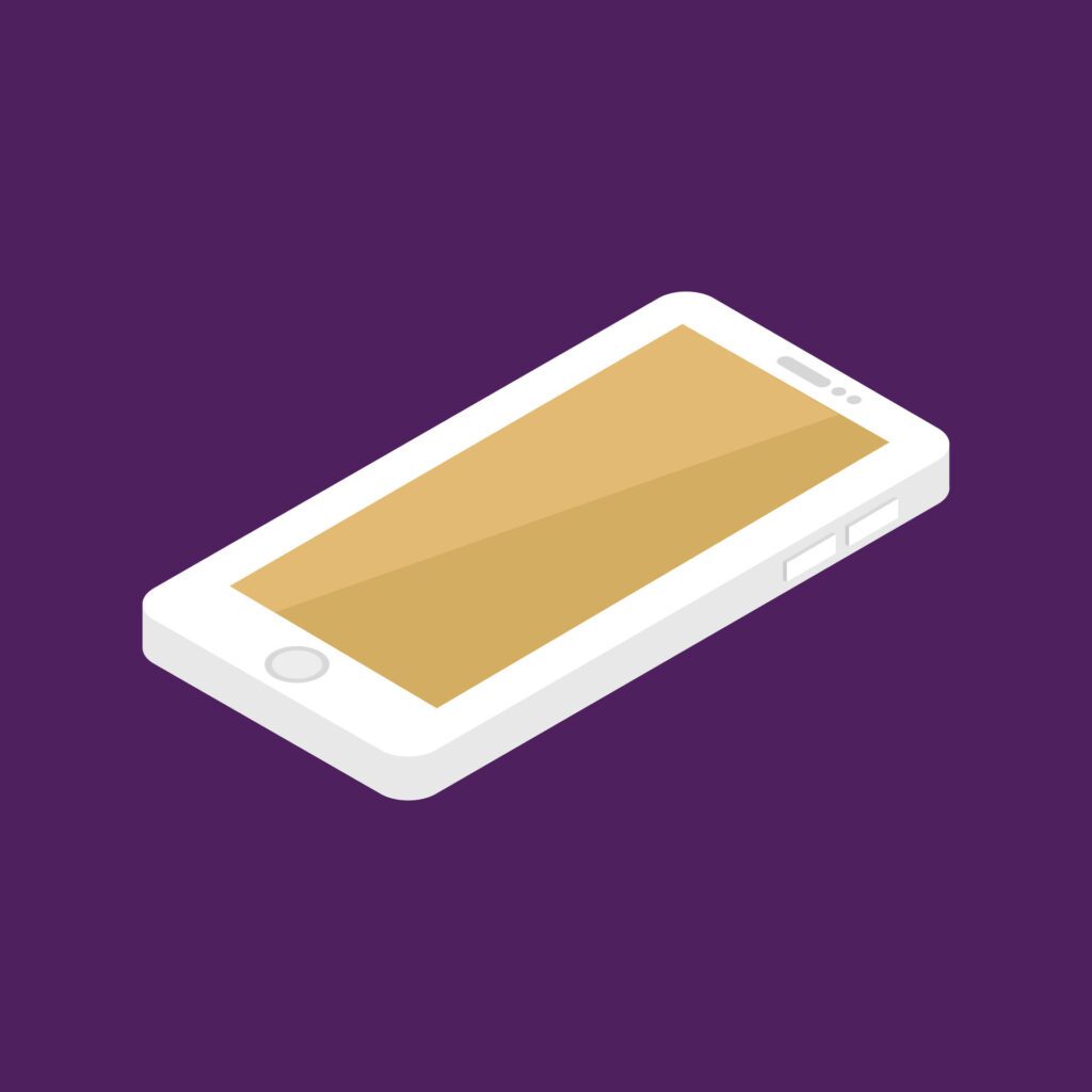 Smartphone Icon On Background Free Vector