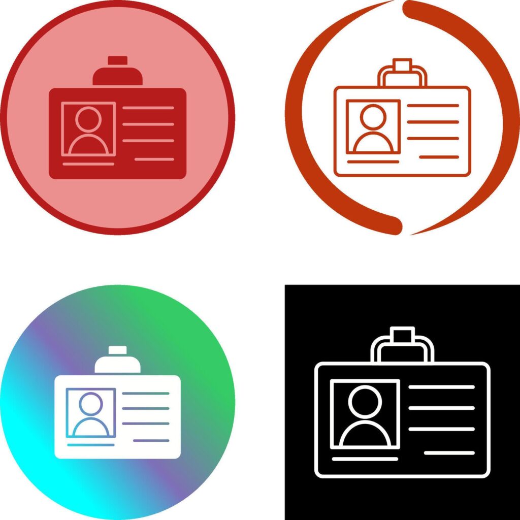 Id Card Icon Design Stock Free