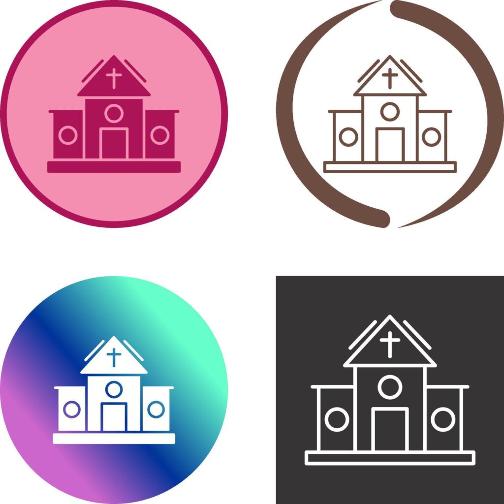 Church Icon Design Stock Free