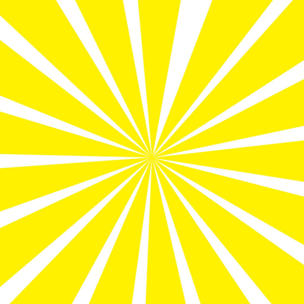 Yellow radial rays background. Free Vector and Free SVG