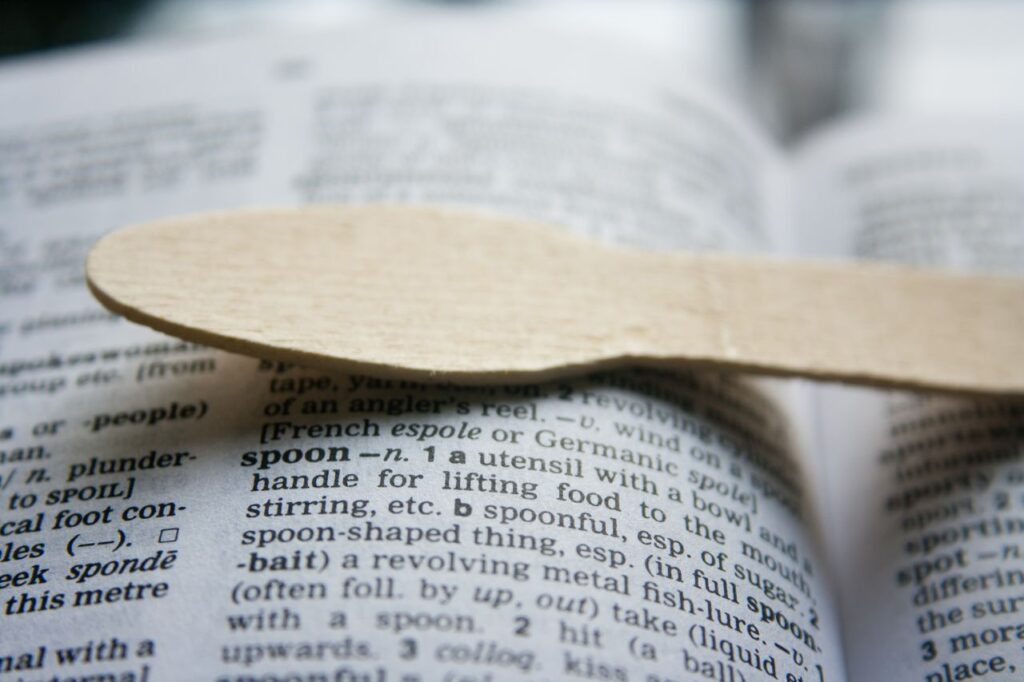 Icecream Spoon On Book Stock Free