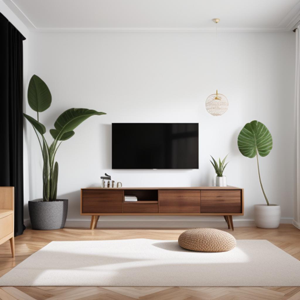 Background, Minimalist living room by @ai_generated