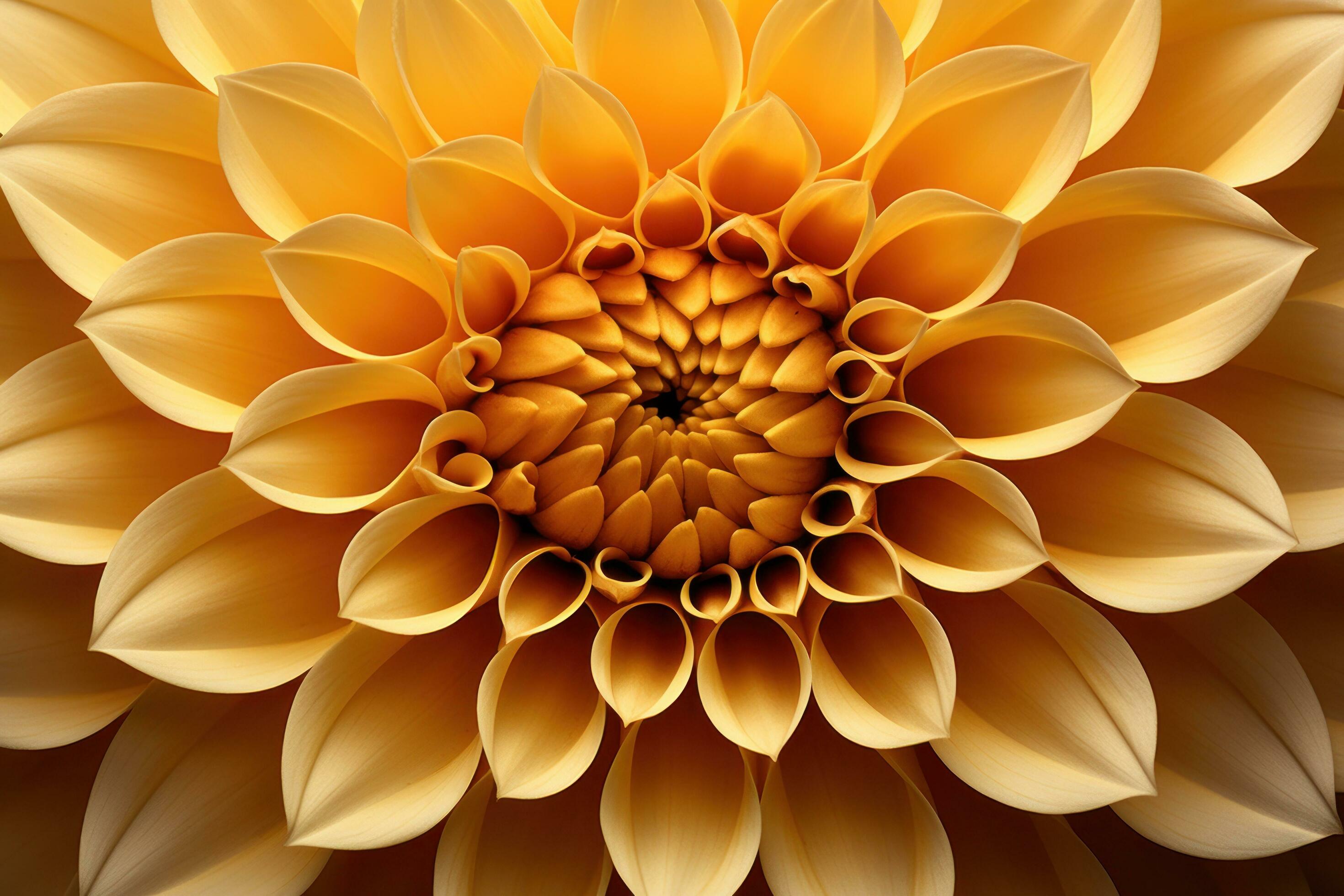 Yellow dahlia flower closeup background Stock Free