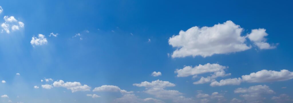 panorama blue sky with white cloud background nature view Stock Free