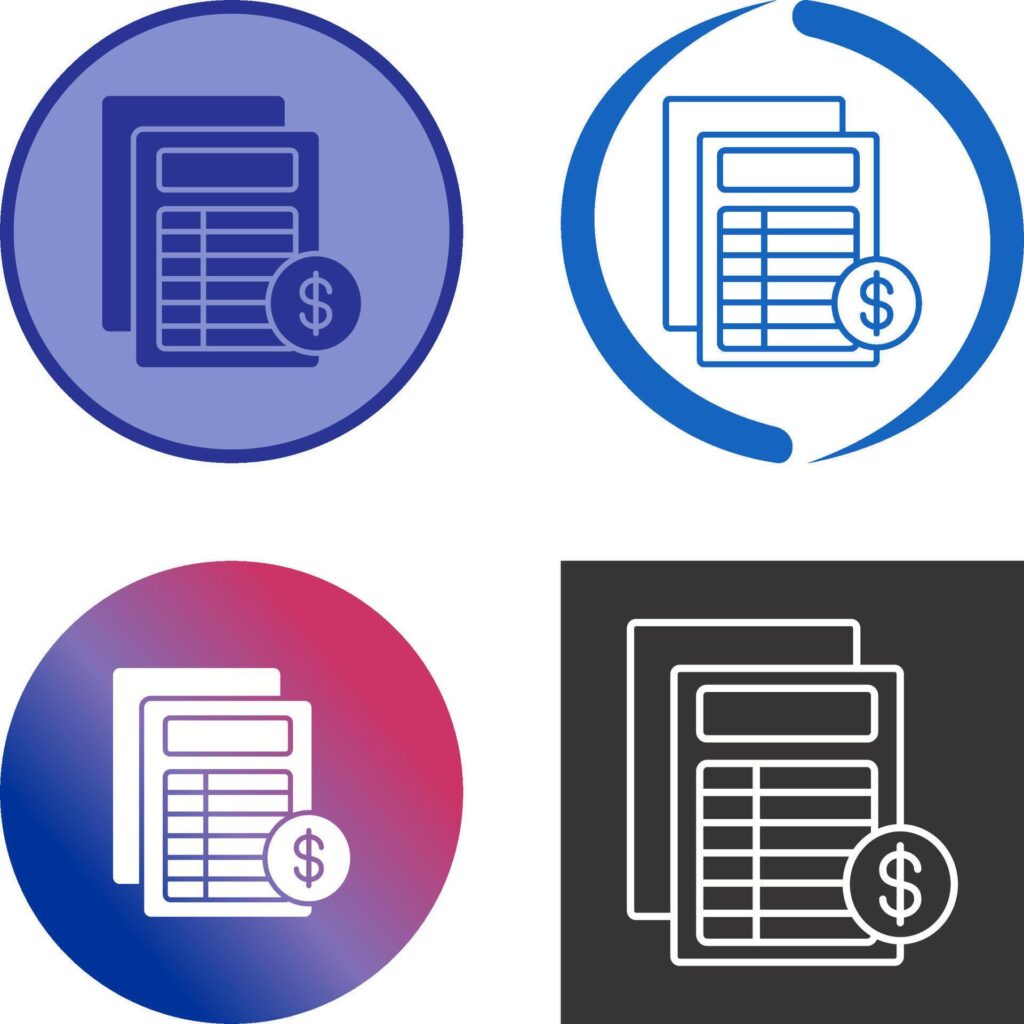 Invoice Icon Design Stock Free