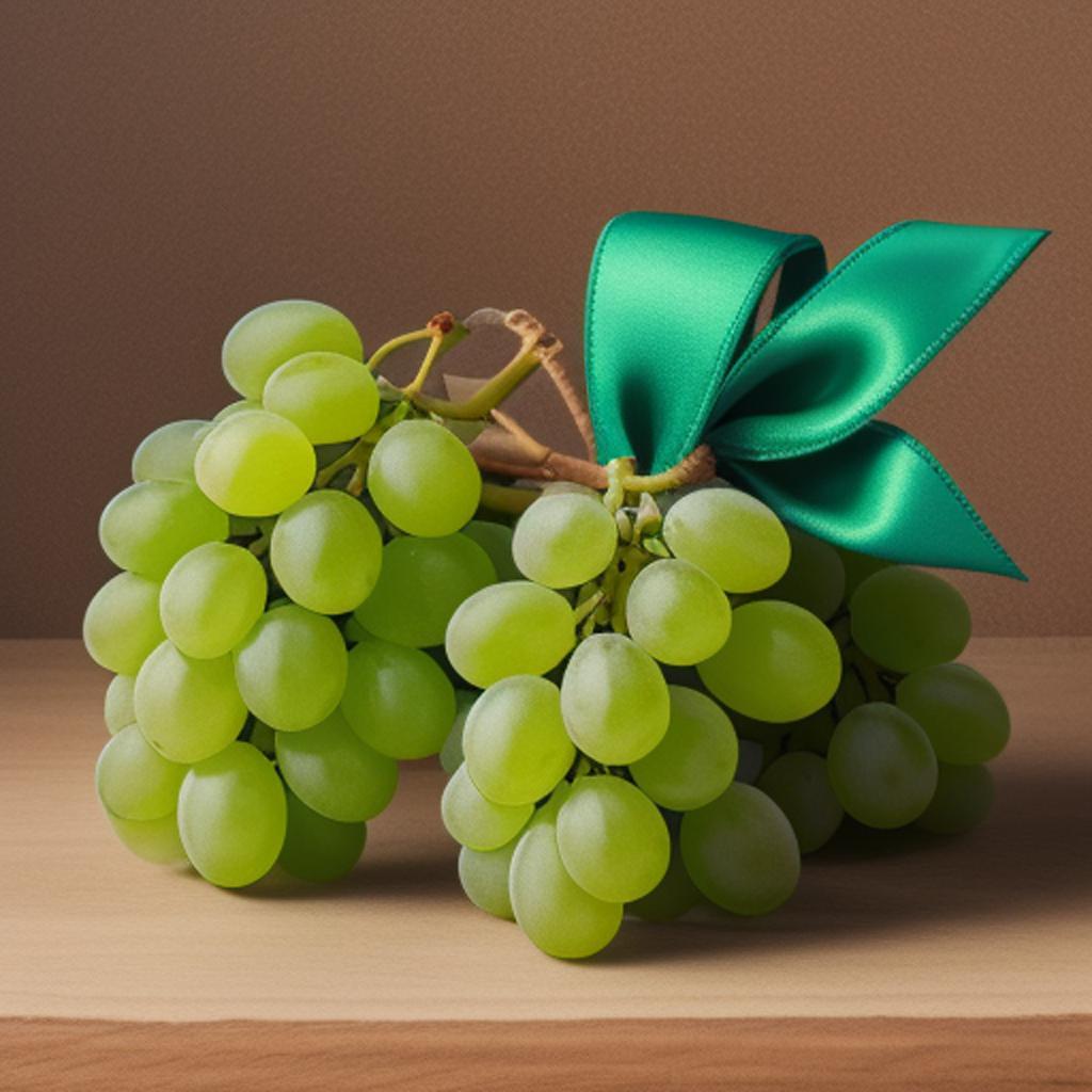 Uvas verdes con cinta by @ai_generated