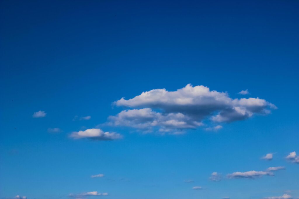 background blue sky with clouds Stock Free