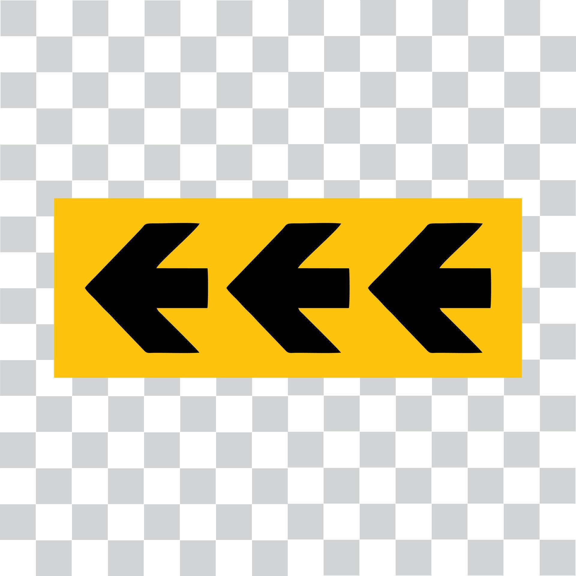 black color arrow and yellow background arrow left arrow Stock Free