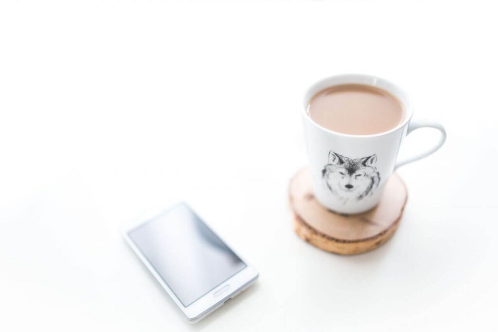 Cup of Tea and Mobile Stock Free