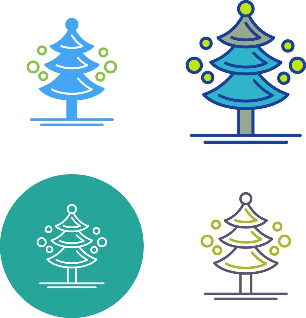 Pine Tree Icon Design Stock Free