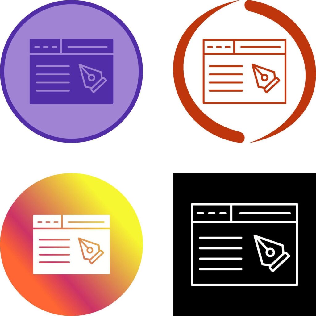 Web Page Icon Design Stock Free