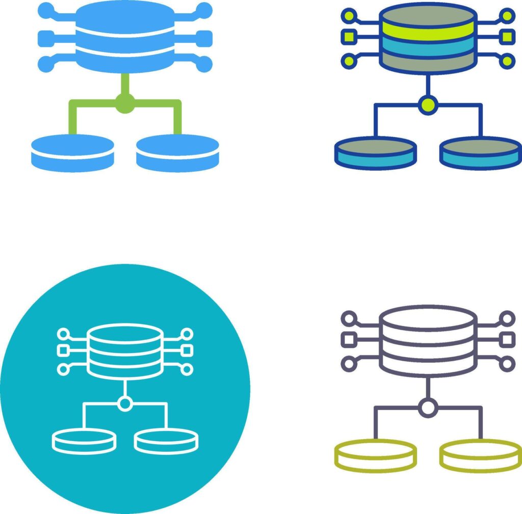 Structured Data Icon Design Stock Free