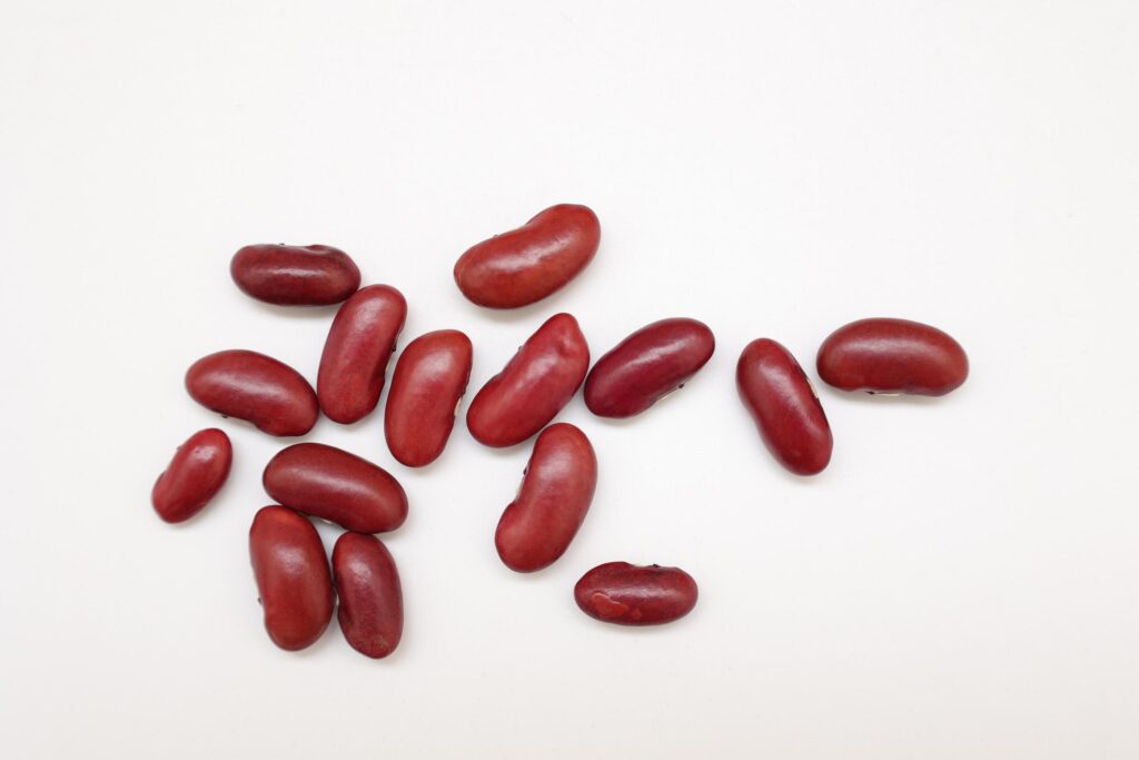 Red beans isolated on white background Stock Free