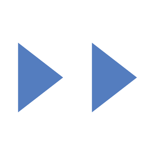 Fast forward, right, video player icon