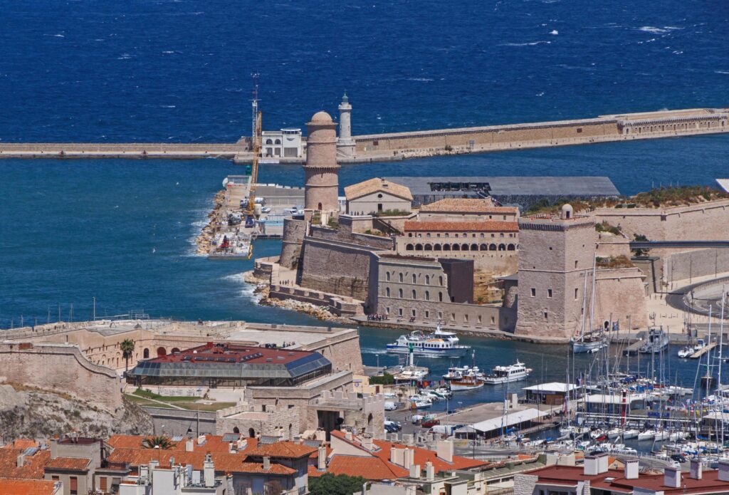 view on Old Port of Marseille, France Stock Free