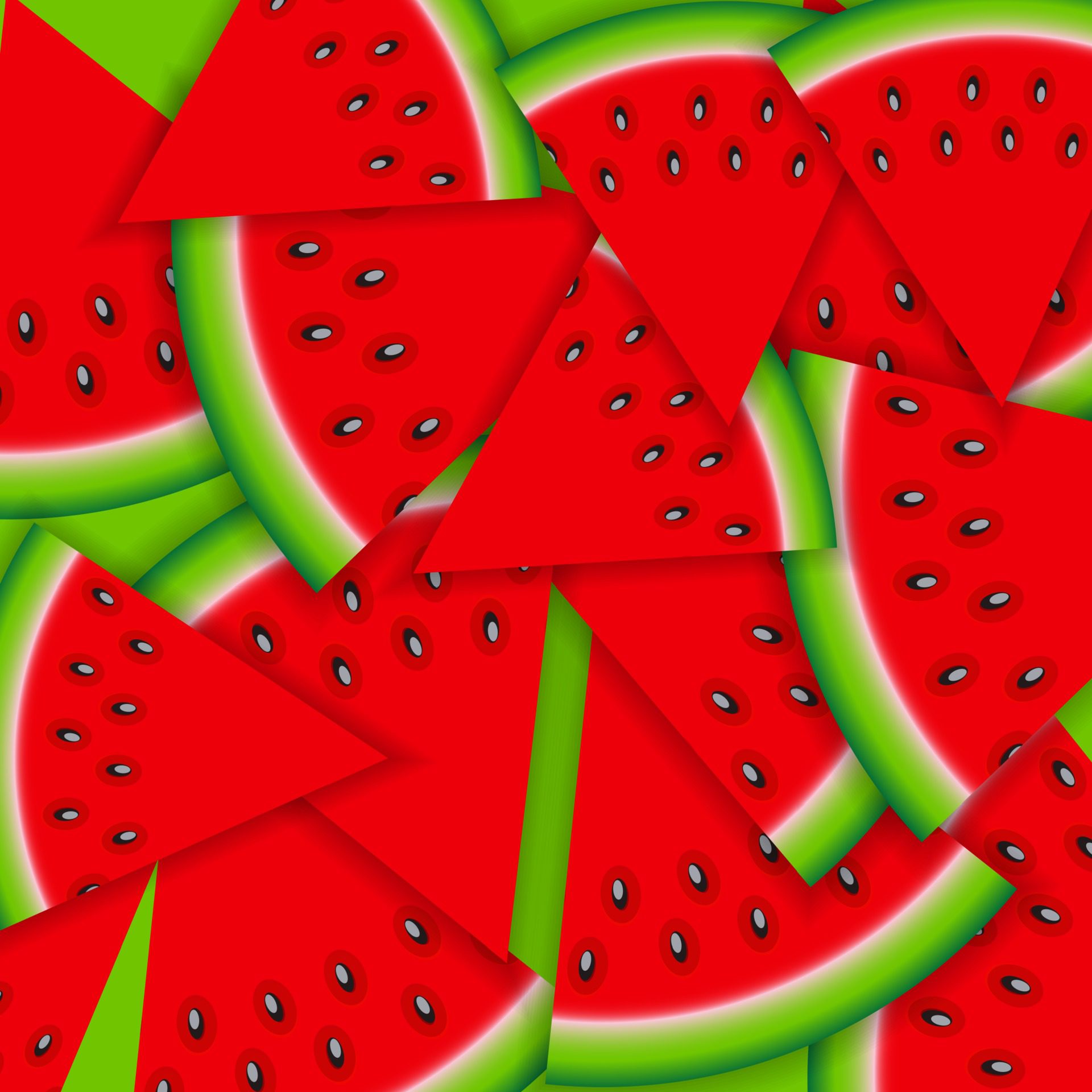 Background From Watermelon. Vector Illustration. Free Vector