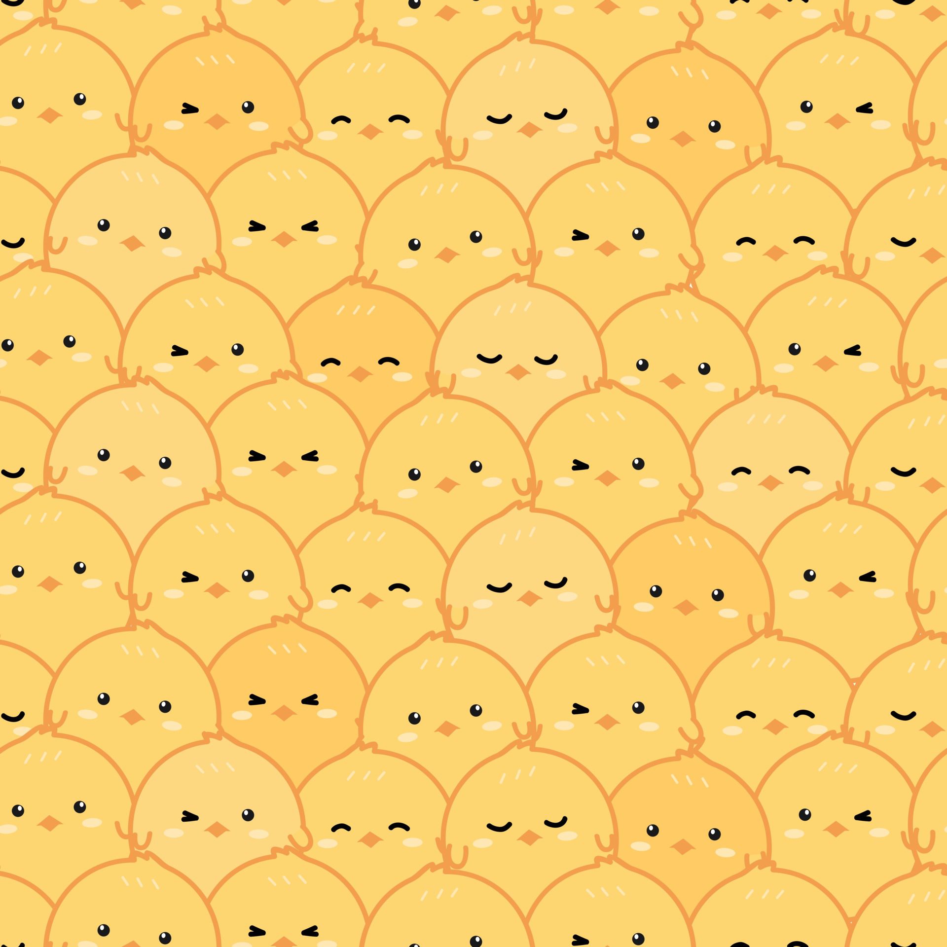 Cute little chicken rooster cartoon doodle seamless pattern Free Vector