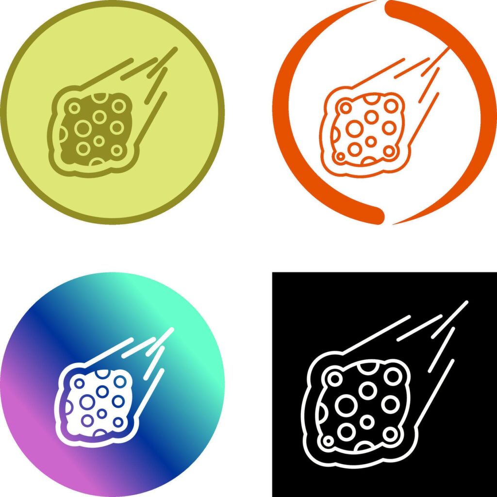 Meteorite Icon Design Stock Free