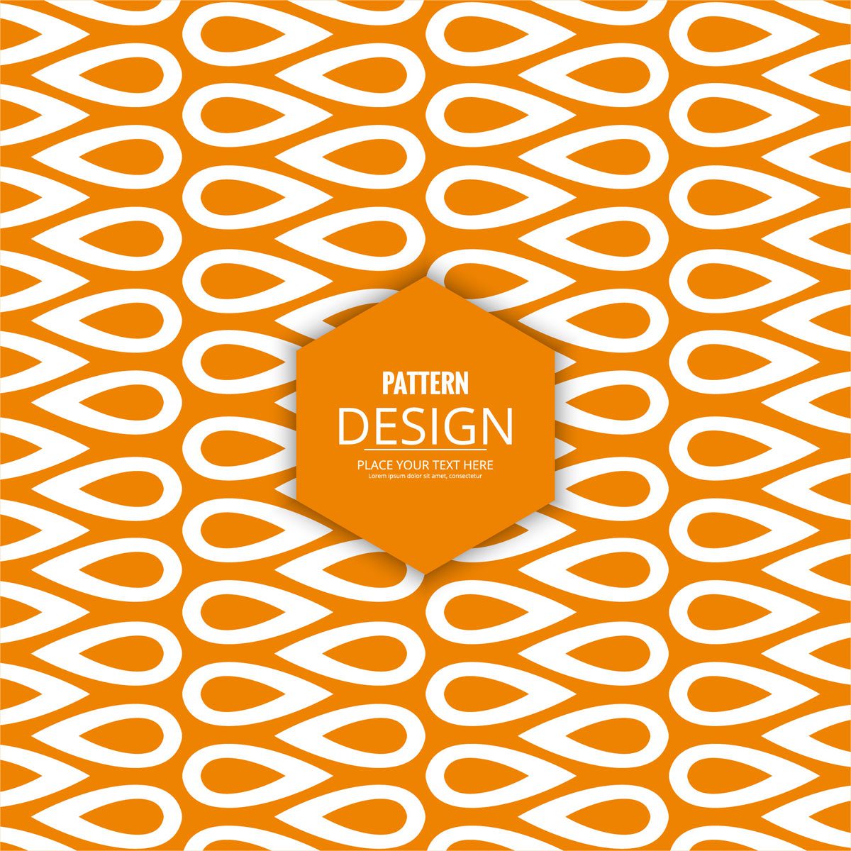 Abstract decorative seamless pattern design Free Vector