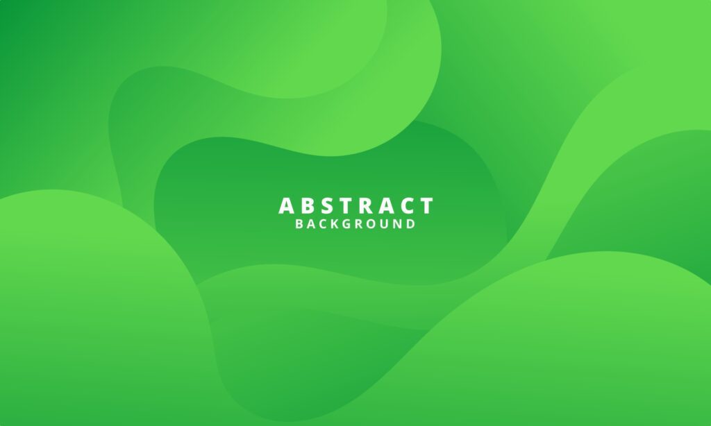 Abstract Green Fluid Wave Background Free Vector