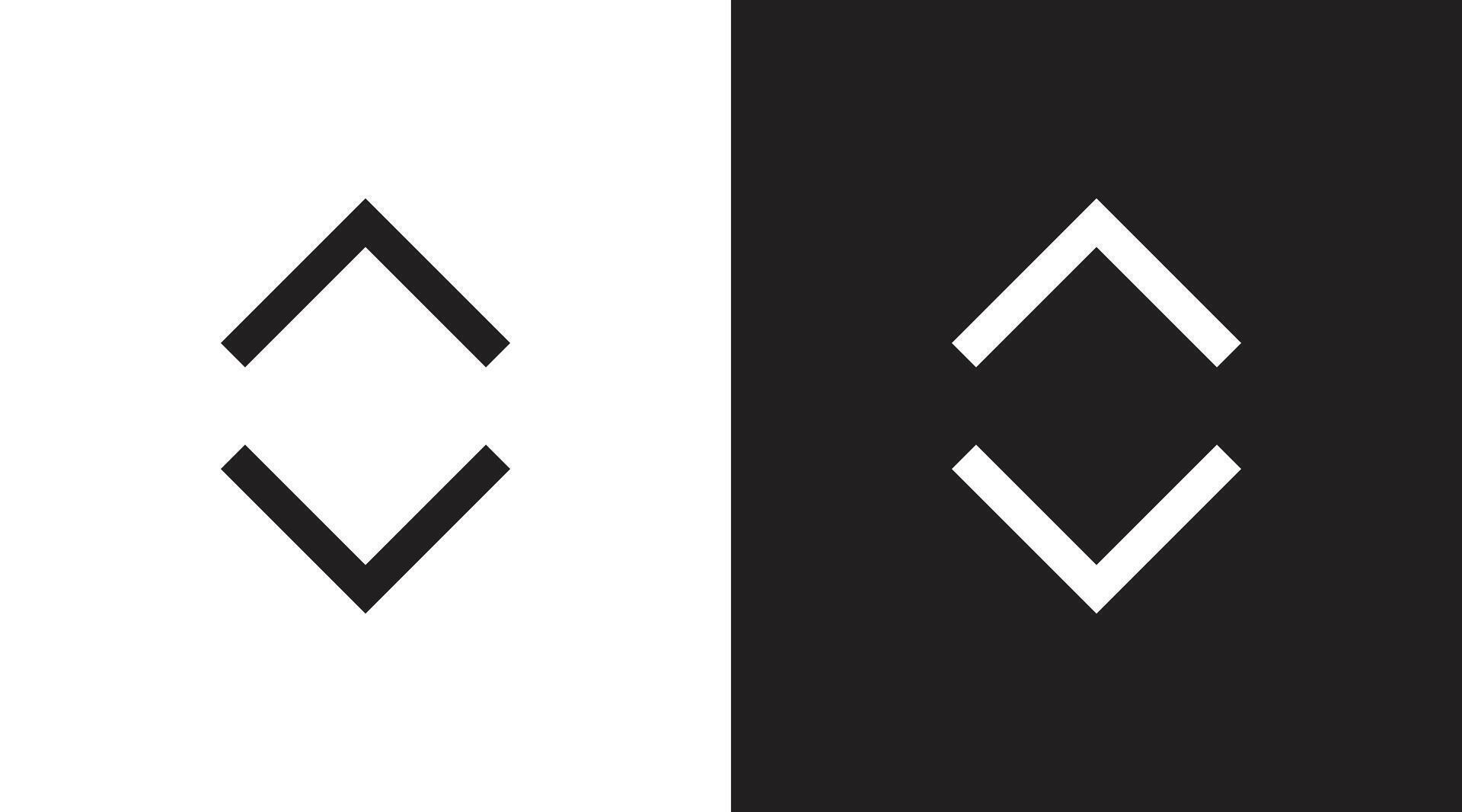 arrows black and white icon Stock Free