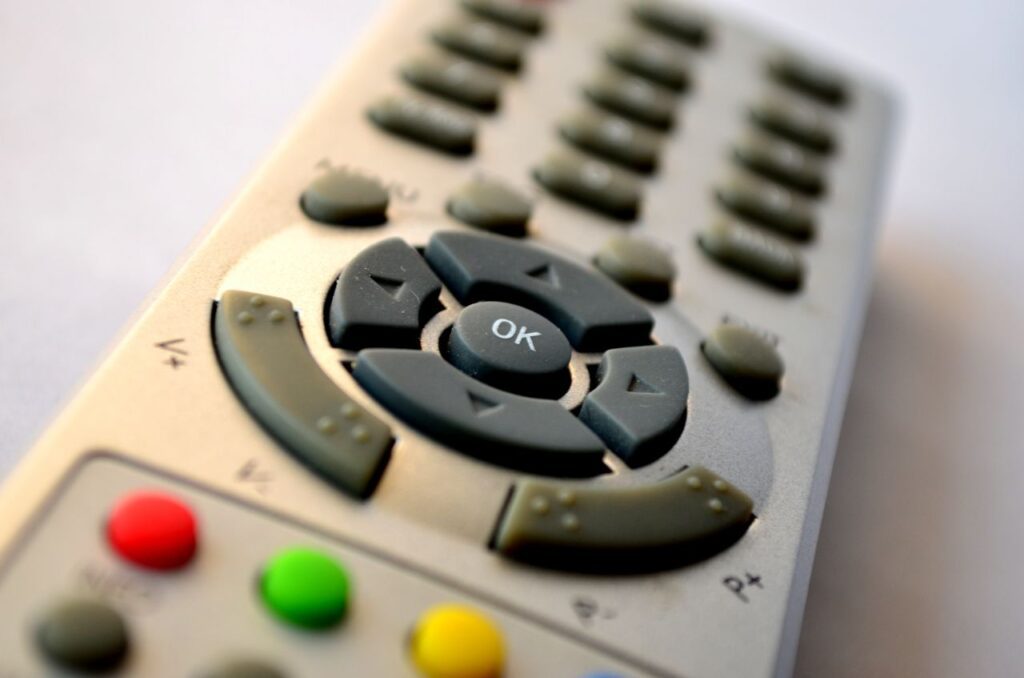 Tv Remote Many Buttons Stock Free