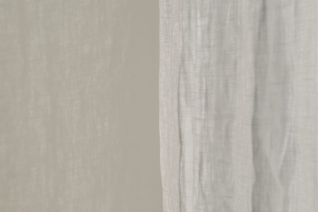 White linen curtain – background – wallpaper Stock Free