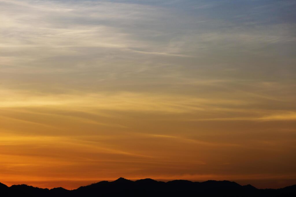 Beautiful sky at sunrise Natural background Stock Free