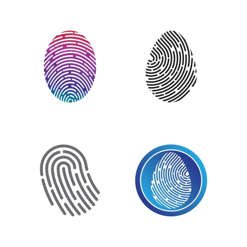 Fingerprint logo vector illustration Stock Free and Free SVG