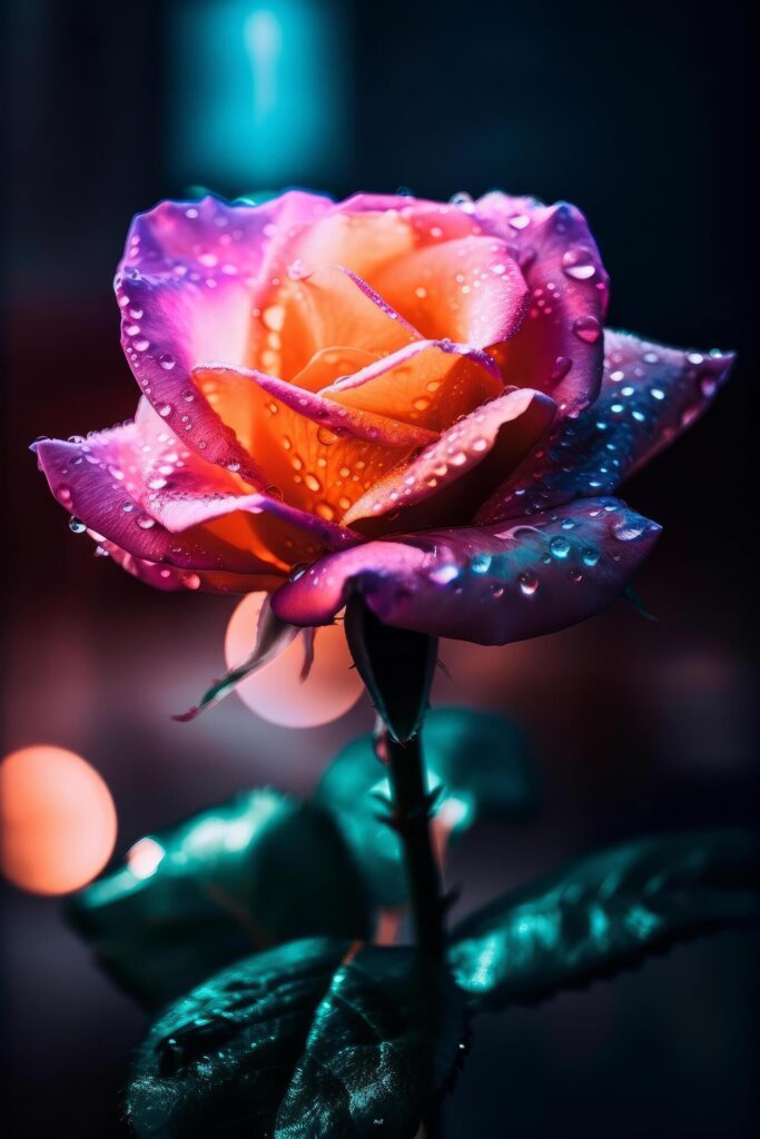 Rose flower phone wallpaper. Illustration Stock Free