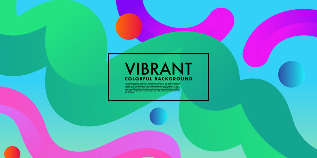 Abstract Vibrant Gradient background, fluid liquid design Free Vector