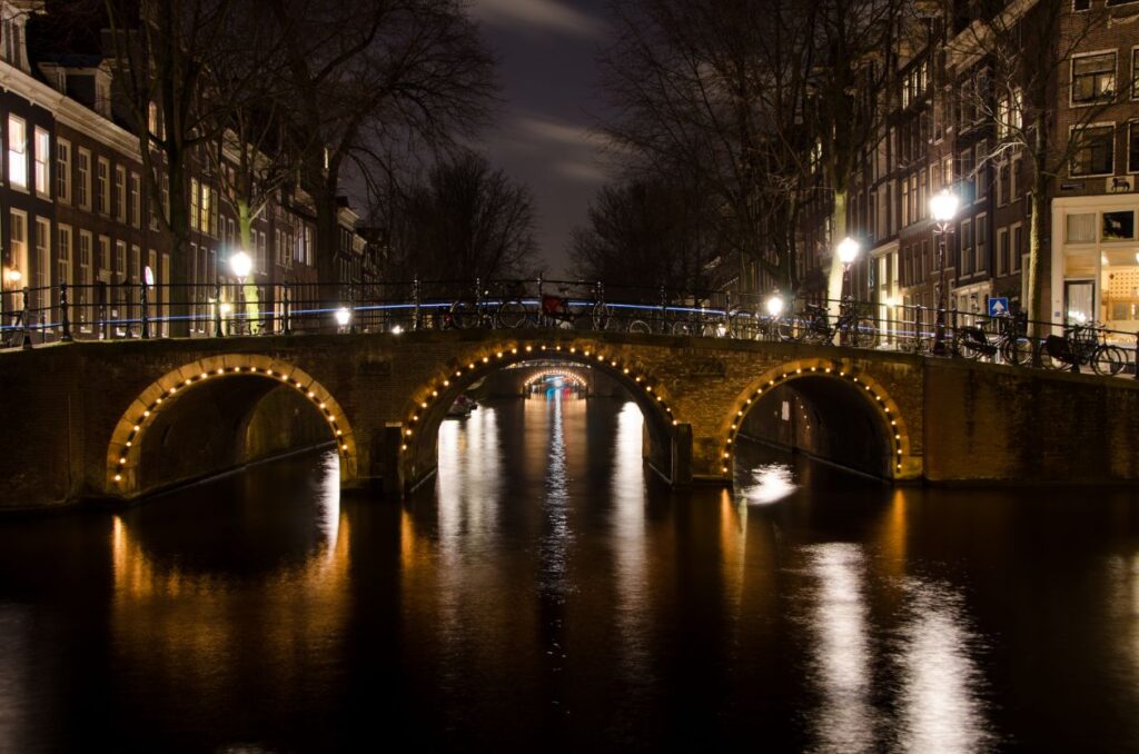 Amsterdam bridges Stock Free