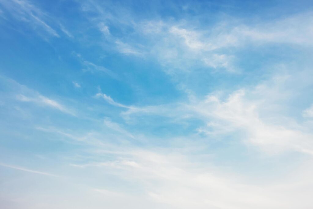 beautiful blue sky with white cloud view nature Stock Free